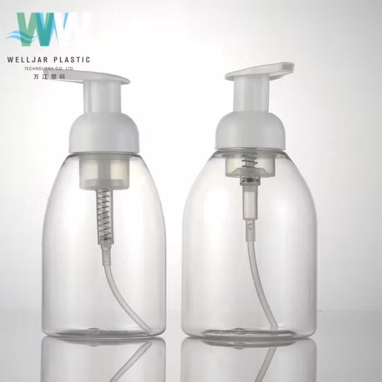 400ml Plastic Pet Cosmetic Round Foam Pump Bottle